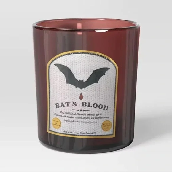 Threshold Halloween Potion Tumblers Set of 4 Burgundy Glasses 13.87oz GothicNEW - Picture 6 of 6